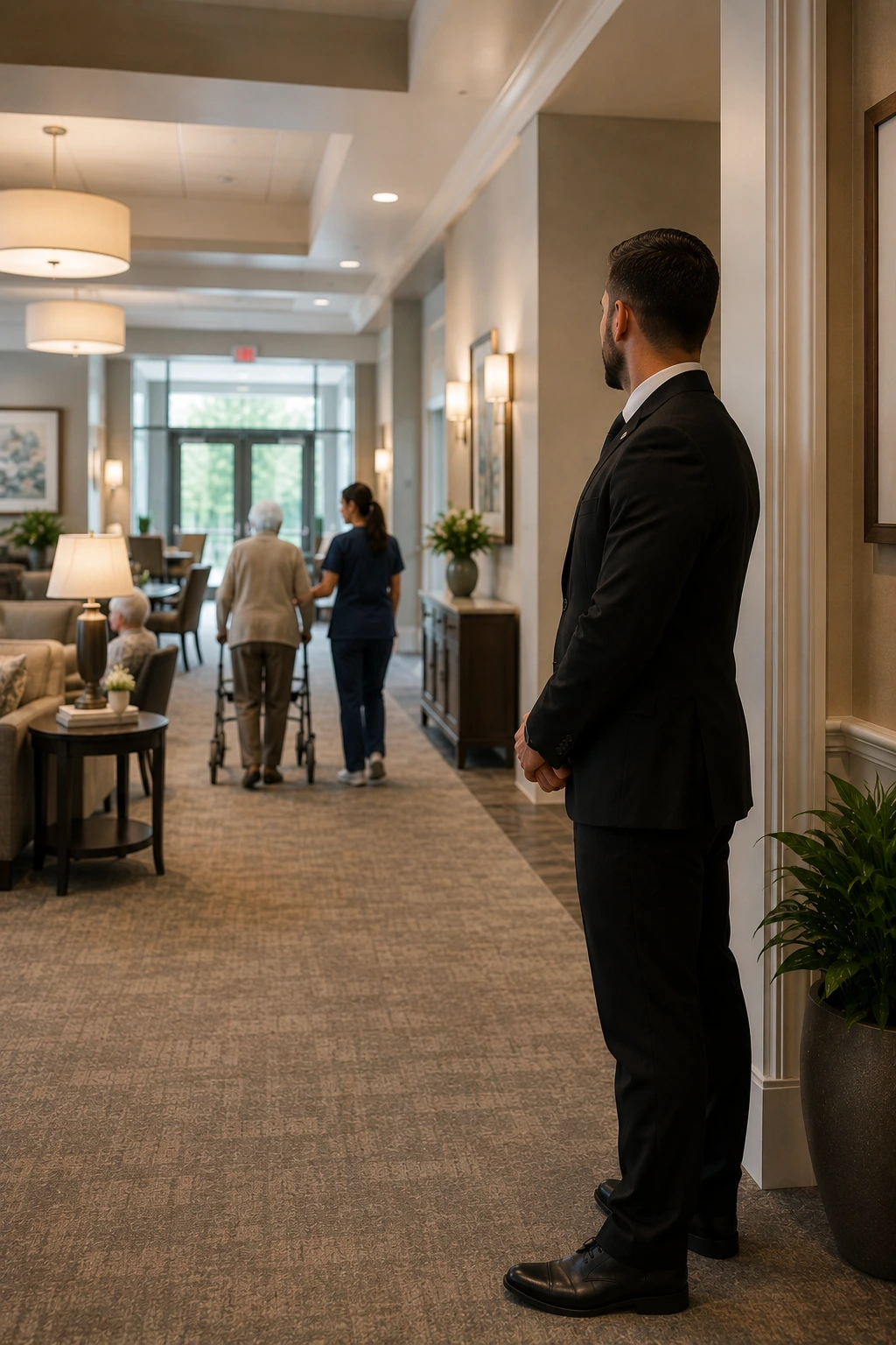 Senior living security coverage